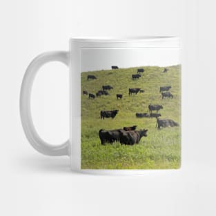 Cattle grazing on a sandy prairie (C026/7746) Mug